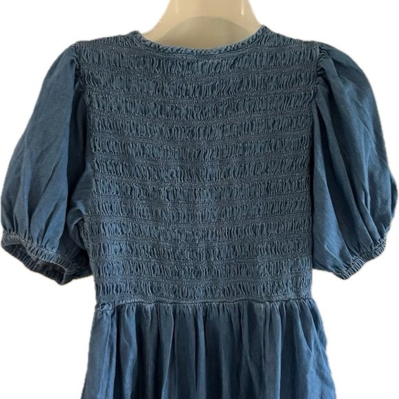 Denim Dress with smocked bodice by GAP Size XL EUC - Picture 7 of 7